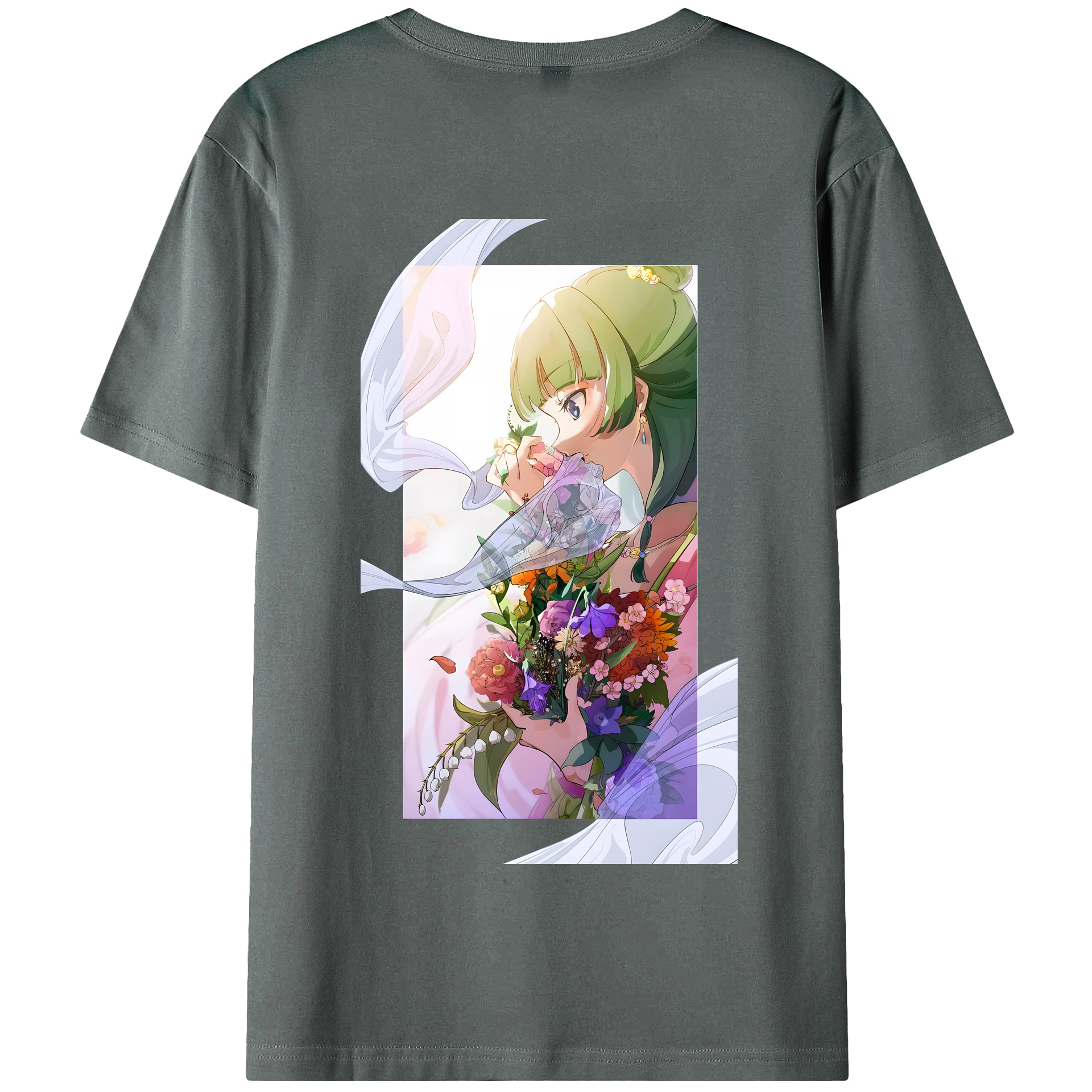 （画像用） 薬屋のひとりごと The Apothecary Diaries 綿100％半袖Tシャツ（背面プリント）